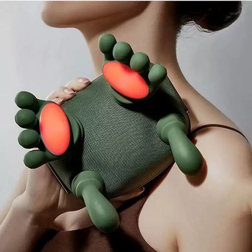 Relief Neck Pain! N7 Brushless Motor Kneading Cervical Massage Shawl With Hot Compress