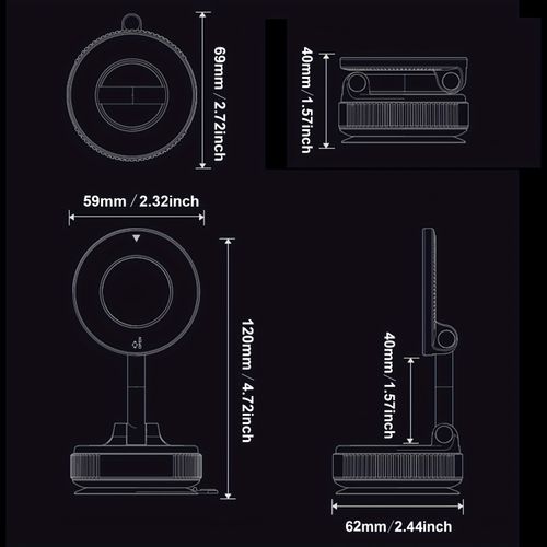 360° Magnetic Car Phone Holder 🧲 Universal 📱