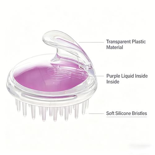 Silicone scalp brush