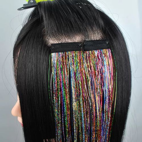 Hair tinsel clips