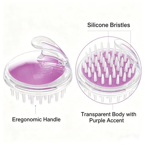 Silicone scalp brush