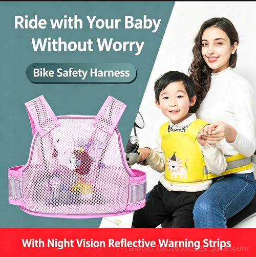 Reflective Anti-Fall Child Strap for Motorbike – Ride Safe Day & Night