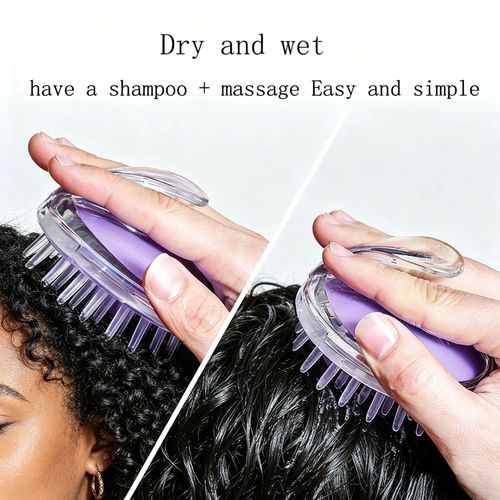 Silicone scalp brush