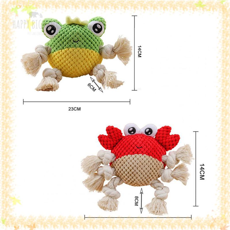 Squeaky Dog Toys, Plush Dog Toy, Animals Shape Chew Toy, Stuffed Interactive Dog Toys for Medium& Large Dogs, Dog/Puppy Chew Toys