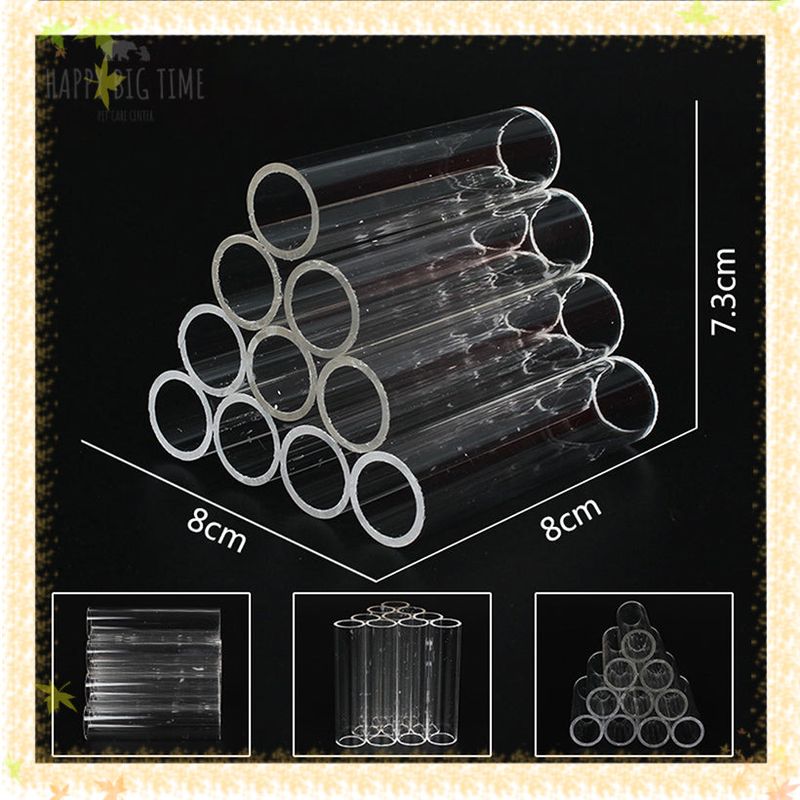 Transparent Acrylic Breeding Tube Shrimp Fish Hide Cave House Aquarium Decoration Supplies