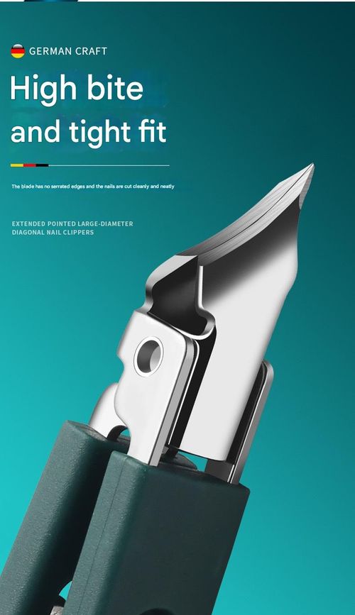 Ultra-sharp bevel nail clippers with lock, stainless steel bevel anti-splash nail clippers for thick hard nails, eagle beak, nail groove