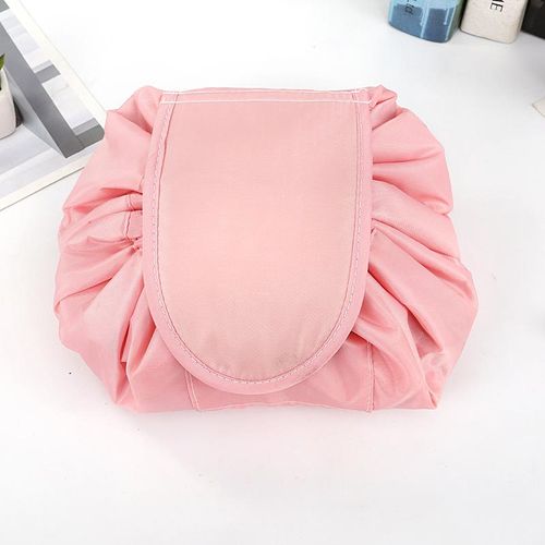 Lazy cosmetic bag lazy drawstring cosmetic bag storage bag portable travel storage black cosmetic bag