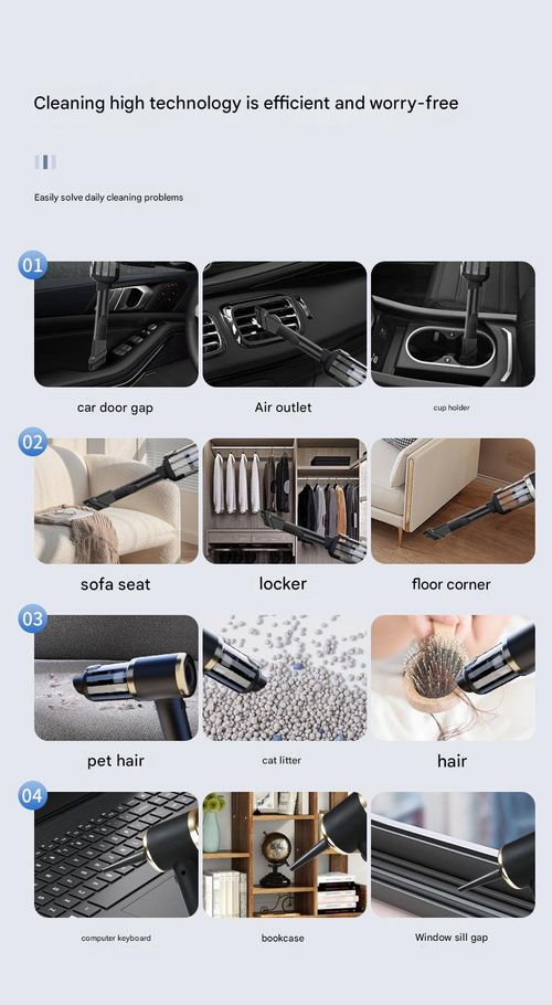 Car vacuum cleaner suction and blowing dual-purpose wireless mini vacuum cleaner car home electric vacuum blower with strong suction power