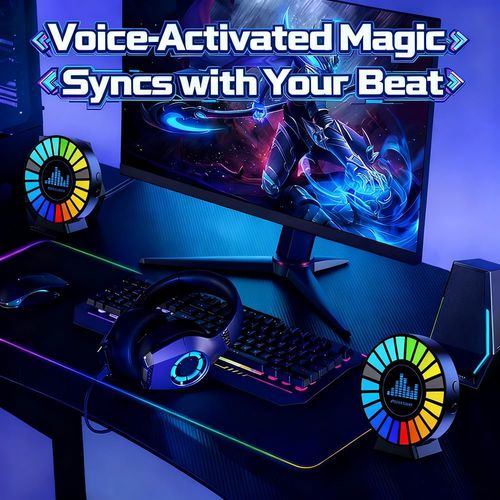 Sound pick up lamp dance with music