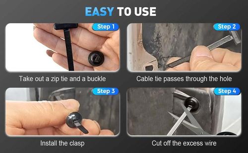 ✨ 50-pack Nylon Universal Cable Ties - Suitable for everyday car maintenance and various other uses. Ideal for organizing cables and keeping your space tidy.