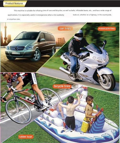 RAD Sportz 12 Volt Electric Tire Air Pump with Gauge for BikeAuto