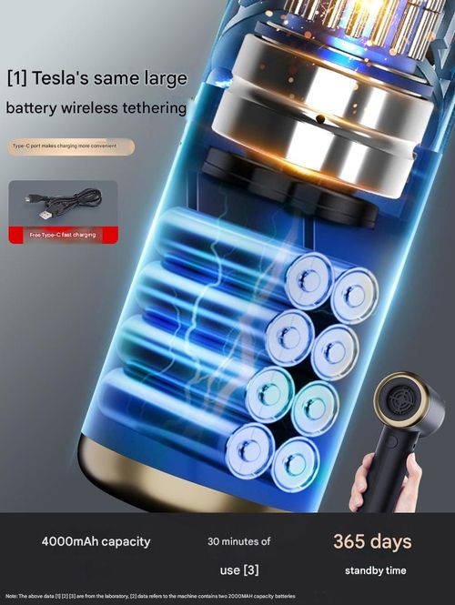 Car vacuum cleaner suction and blowing dual-purpose wireless mini vacuum cleaner car home electric vacuum blower with strong suction power