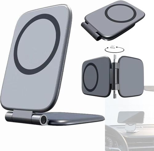 Drive Hidefold Ultra-Thin Foldable Magnetic Car Phone Mount, Phone Mount 270°Adjustable Anti-Shake Cell Phone Holder for Car Retractable Adjustable Foldable,Laptop,Gym (1Pcs)