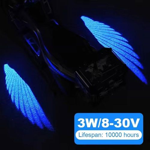 ledmotorcycle chassis light kit motorcycle logo led light whiteblueredangel wings led motorcycle projection light universal motorcycleelectric motorcycle shadow light accessory