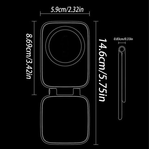 Drive Hidefold Ultra-Thin Foldable Magnetic Car Phone Mount, Phone Mount 270°Adjustable Anti-Shake Cell Phone Holder for Car Retractable Adjustable Foldable,Laptop,Gym (1Pcs)