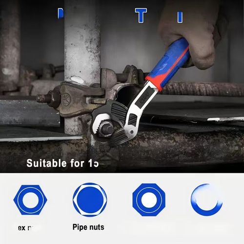 This self-locking multi-purpose wrench is particularly effective for rusty and stripped screws