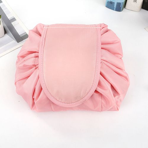 Lazy cosmetic bag lazy drawstring cosmetic bag storage bag portable travel storage black cosmetic bag