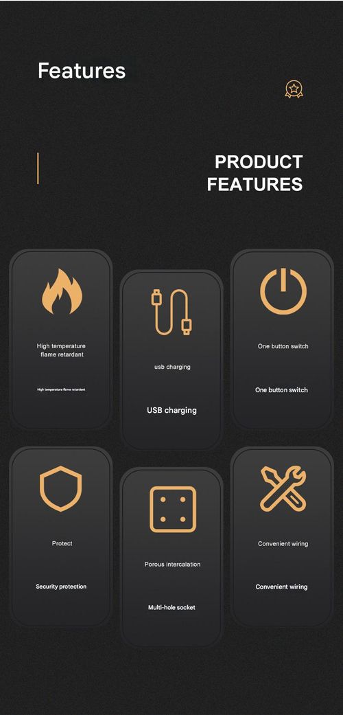 UK standard multifunctional power socket for household use with 5 USB fast charging and overload protection