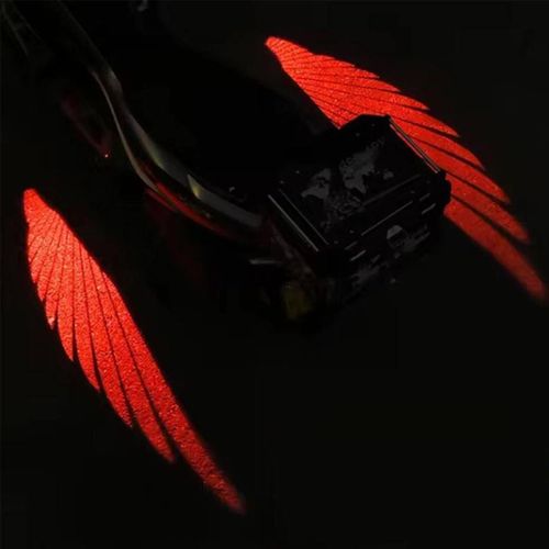 ledmotorcycle chassis light kit motorcycle logo led light whiteblueredangel wings led motorcycle projection light universal motorcycleelectric motorcycle shadow light accessory
