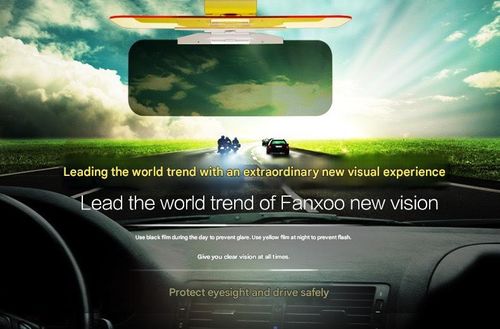 2-in-1 car sun visor, UV protection, day and night anti-glare, driving goggles, discounted clearance sale.