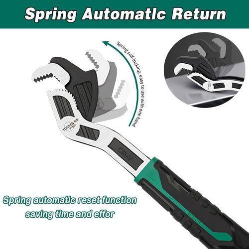 This self-locking multi-purpose wrench is particularly effective for rusty and stripped screws