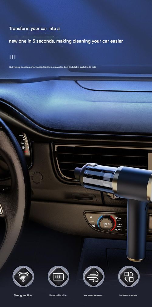 Car vacuum cleaner suction and blowing dual-purpose wireless mini vacuum cleaner car home electric vacuum blower with strong suction power