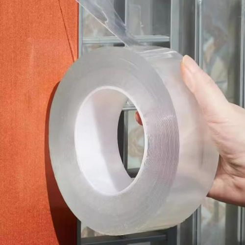 Say goodbye to glue residue! Nano tape sticks in a second, peel off anytime to reposition—so convenient😭