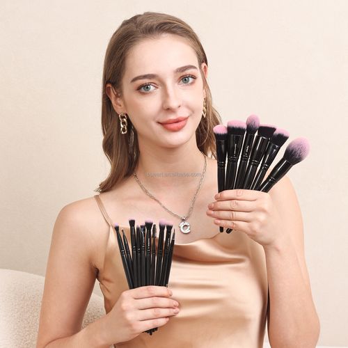 Professional Makeup Brush Set: 15 Pieces Portable Complete Tool Set