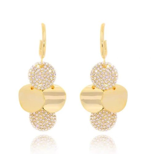 Stylish Metal Disc Tassel Earrings - Elegant, Luxury & High-End Design for WomEn