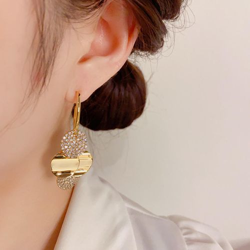 Stylish Metal Disc Tassel Earrings - Elegant, Luxury & High-End Design for WomEn