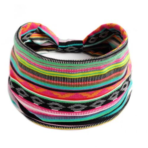 New Women's Wide Yoga Headband - Elastic Sports Hairband for Fitness & Running, Non-Slip & Sweat-Wicking Hair