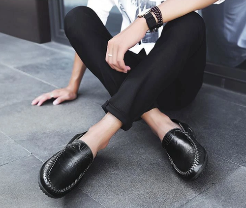 ⭐Hot Sale 49% OFF⏳CLOHOO Business Casual Shoes Leather Stitching Comfortable Breathable Rubber Bottom Second Layer Cowhide