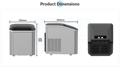 🧊 Perfect Ice. Ready in 6 Minutes. Premium bullet ice, two sizes, and smart self-cleaning — designed for effortless everyday luxury. 🧊 Fast Ice. Clean Ice. Smart Choice.