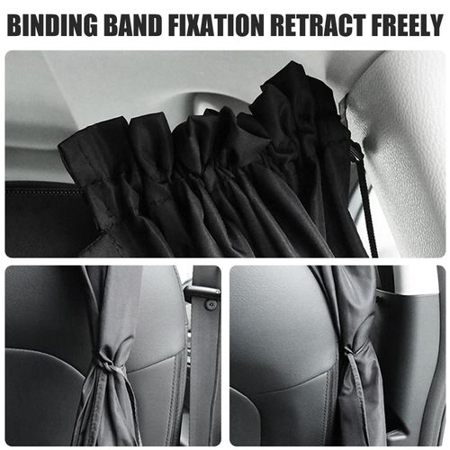 4-Piece Set, Universal Thick Car Curtain Set, Car Privacy Curtain Set - Travel, Camping, And Sleep Blackout Curtains - Easy To Install And Maximum Privacy