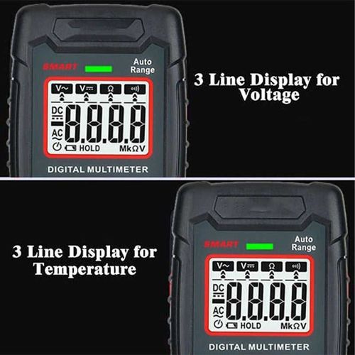 Multimeter, Digital Multimeter 4000 AN109 NCV Detection Voltage Multimeter with LED Light Handheld Multimeter Tool for AC and DC Voltage, Multimeters