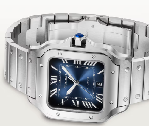 The renowned, luxurious Santos quartz watch
