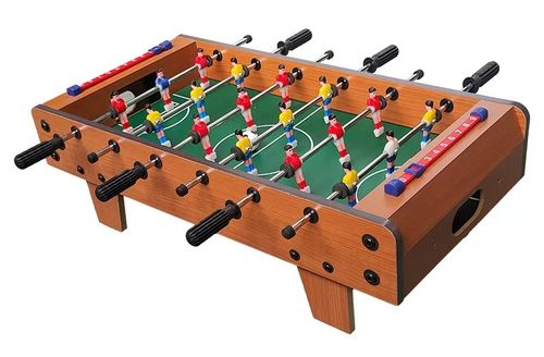 ⚽ 🏃‍♂️Wooden Foosball Table, 1 Set Mini Table Soccer Game, Interactive Competitive Board Game, Indoor Entertainment Equipment