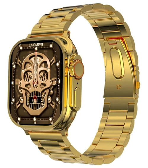 Fendior American Gold Edition G9 Ultra Pro Series 8 Smart Watch with 3 Extra Straps (1 x Golden Rolex Strap, 1 x Golden Alpine Loop Strap, 1 x Black Ocean Strap)