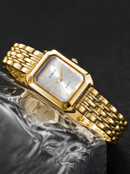 XIMILI Women's Elegant Fashion Quartz Watch, Modern Fashionable Wristwatch for Party, Trendy All-match & Exquisite Watch for Birthday Gift