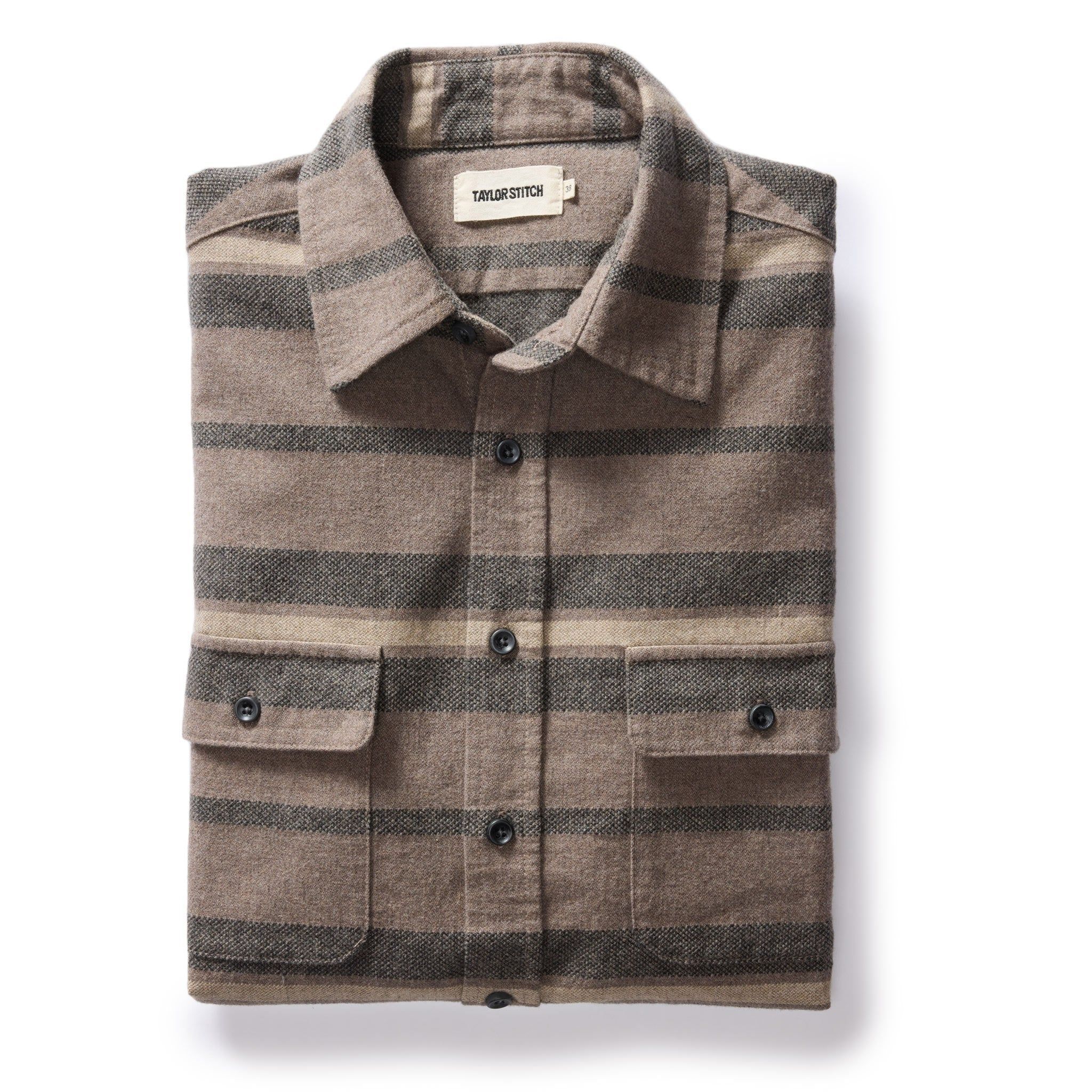 Wuecr Yosemite Shirt in Graystone Heather Stripe