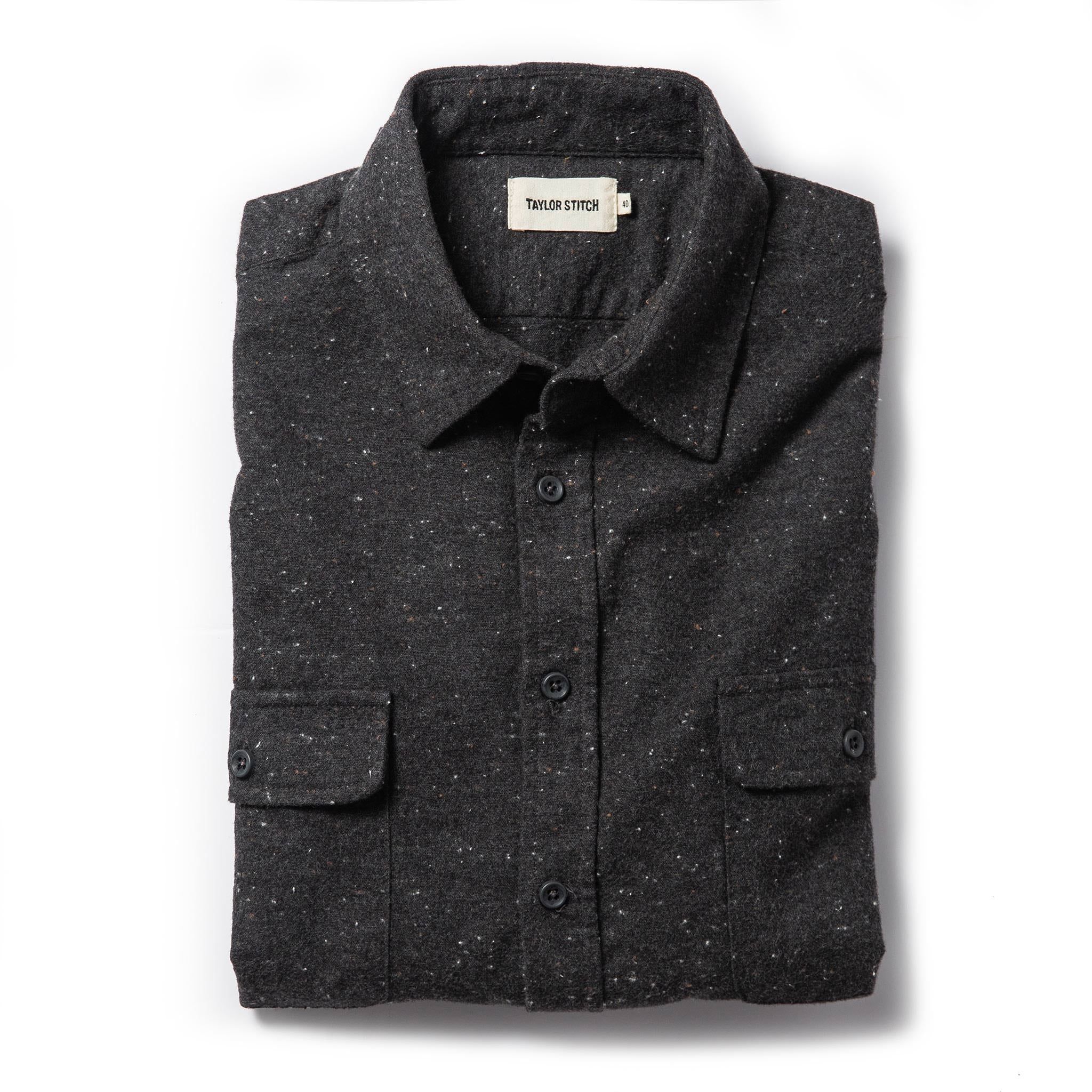 Wuecr Yosemite Shirt in Charcoal Donegal