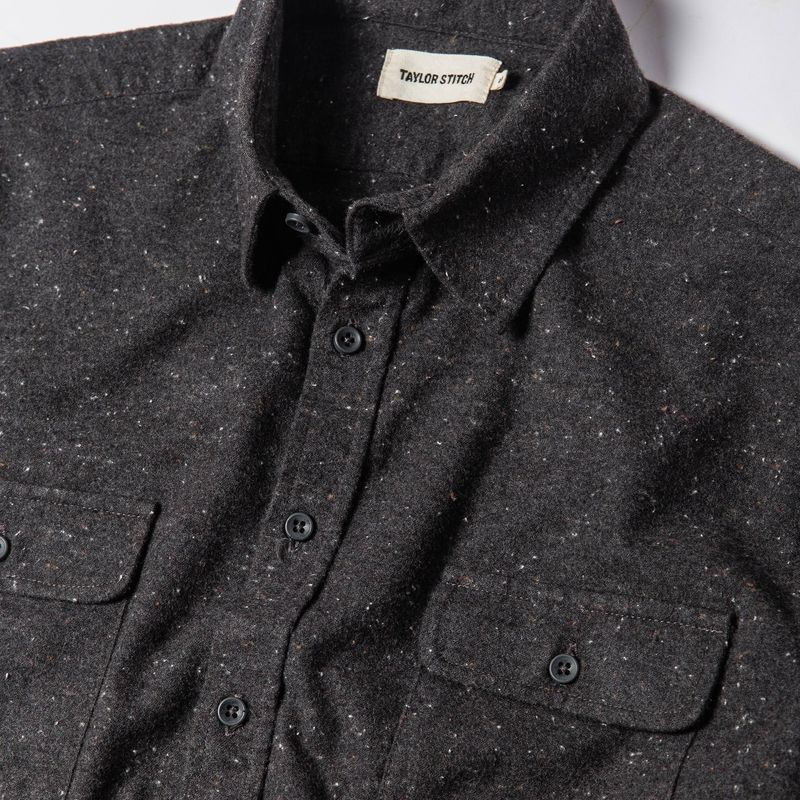 Wuecr Yosemite Shirt in Charcoal Donegal