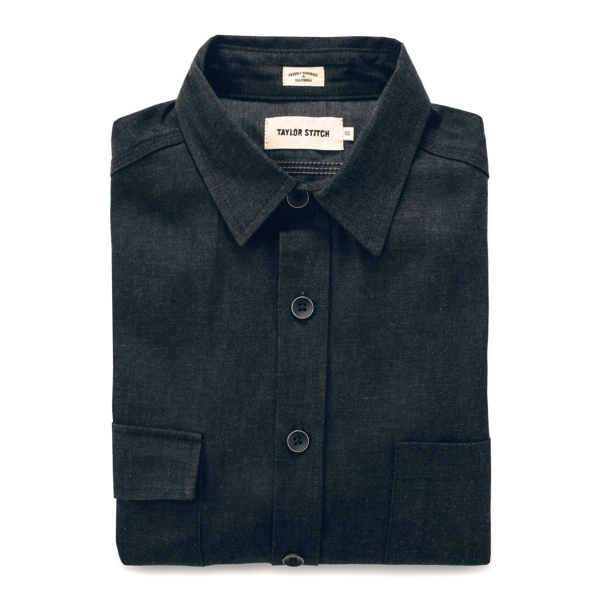 Wuecr Utility Shirt in Yoshiwa Black Selvage