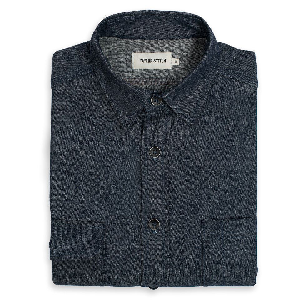 Wuecr Utility Shirt in Swift Mills Denim