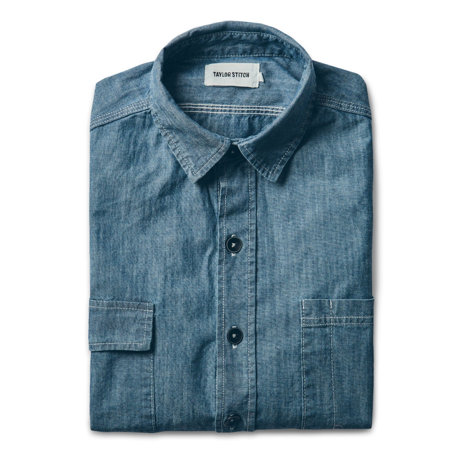 Wuecr Utility Shirt in Sea Washed Chambray