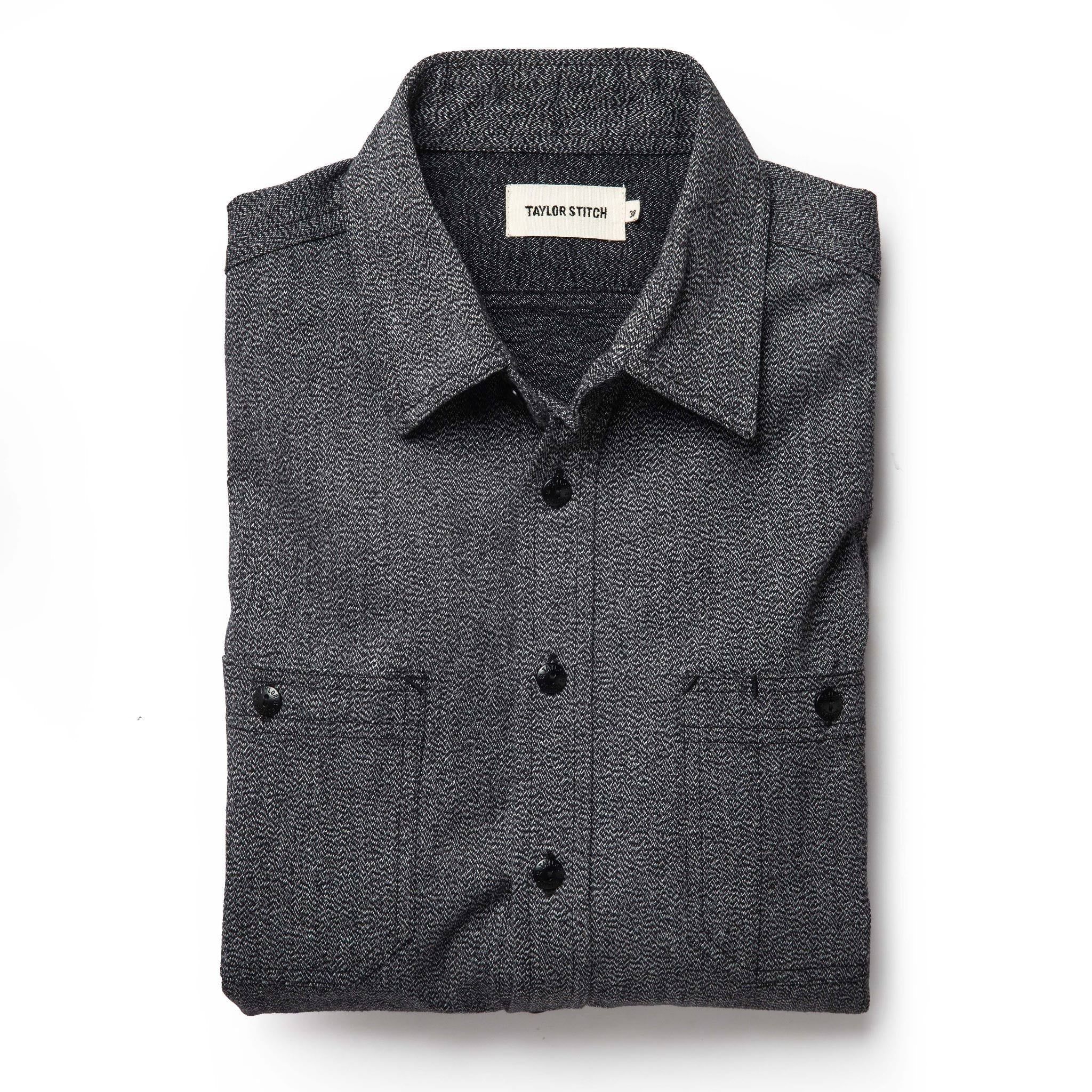 Wuecr Utility Shirt in Salt and Pepper Twill