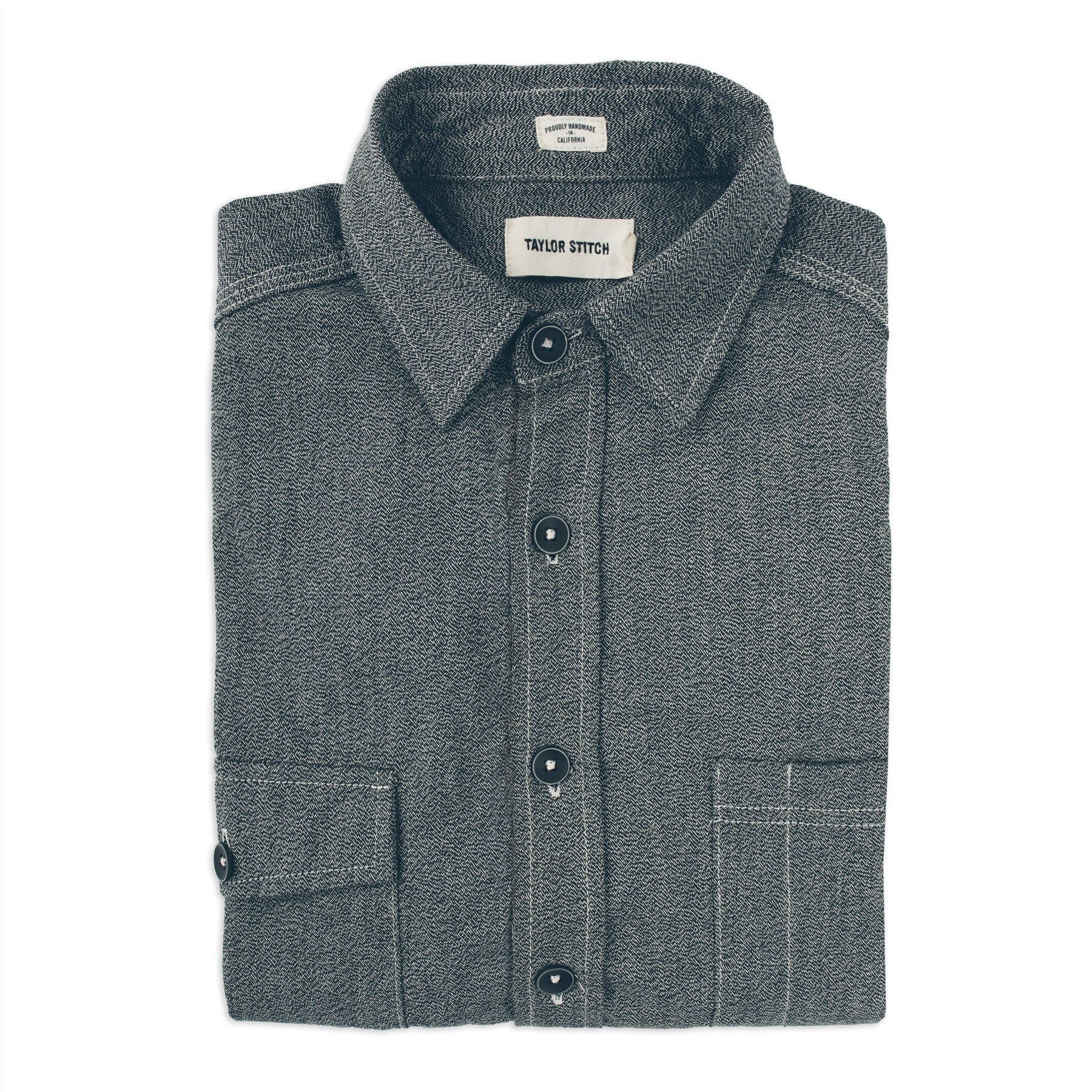 Wuecr Utility Shirt in Salt &amp; Pepper Chambray