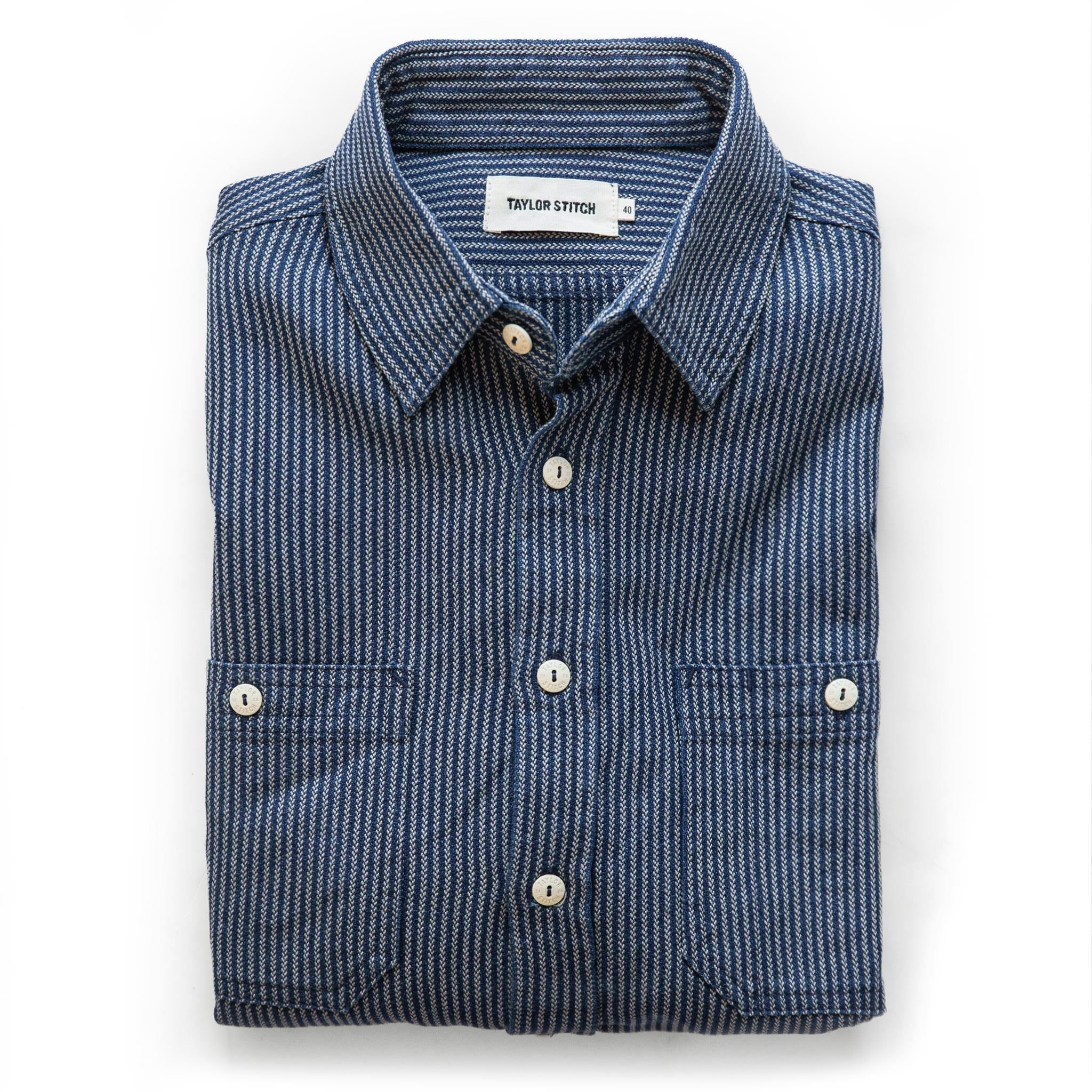 Wuecr Utility Shirt in Roped Indigo