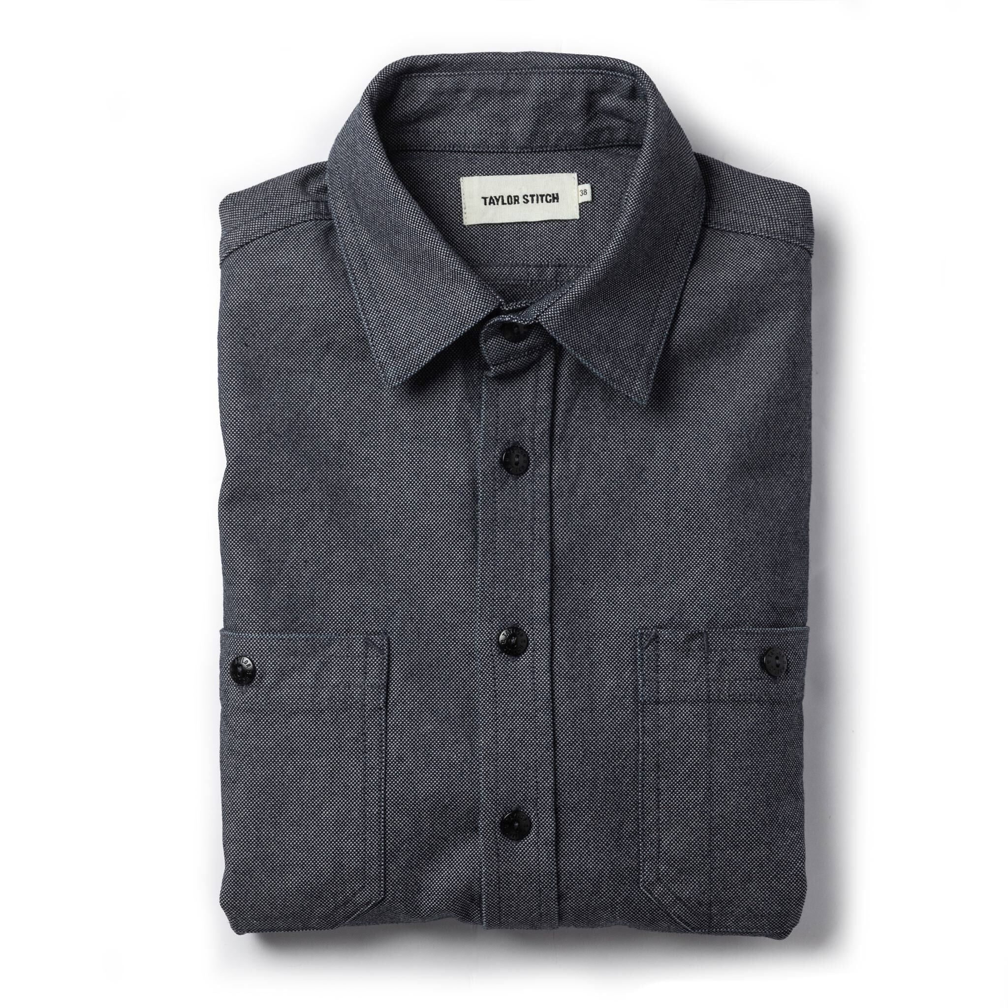 Wuecr Utility Shirt in Indigo Crosshatch