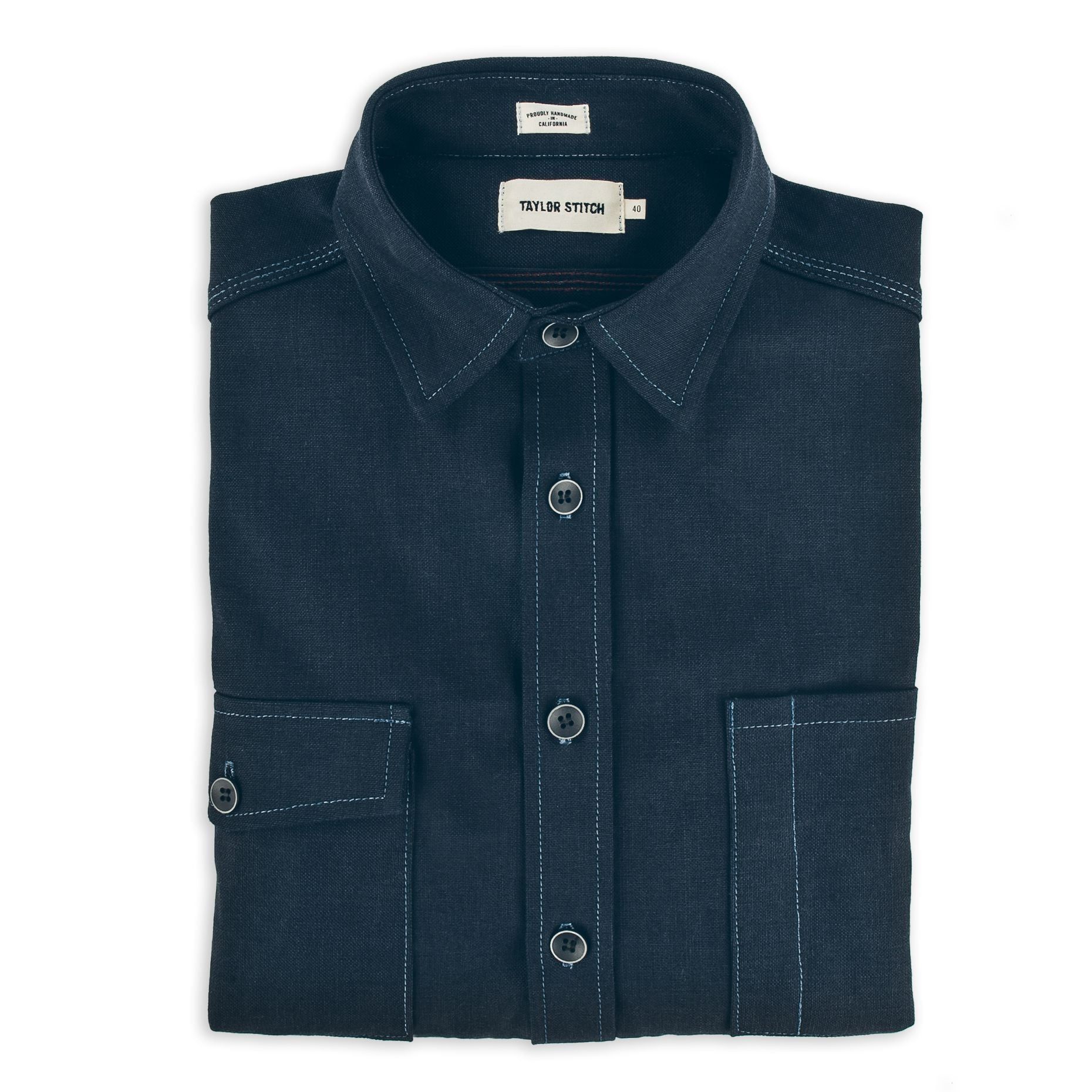 Wuecr Utility Shirt in Cone Mills Indigo Selvage Canvas